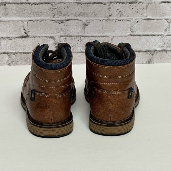 Sonoma Brown Ankle Boots Size Boy 13M Cognac - Picture 3 of 13